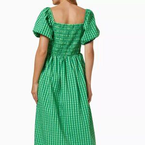 Never Fully Dressed Green Gingham Dress